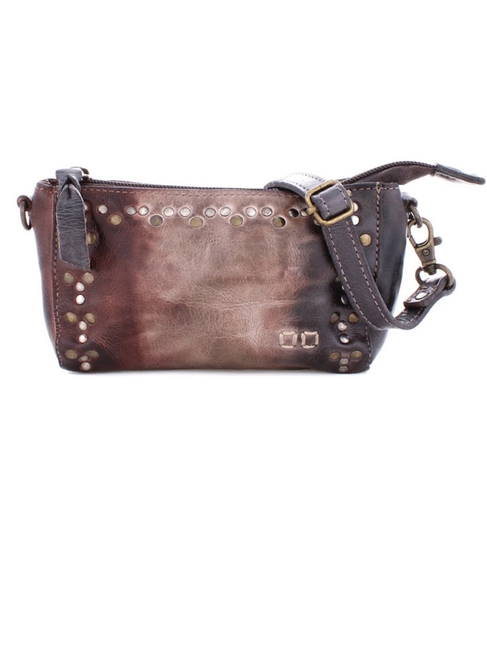 Bed Stu Brown starry night Leather Crossbody Pouch with Stud Accents - Picture 5 of 10